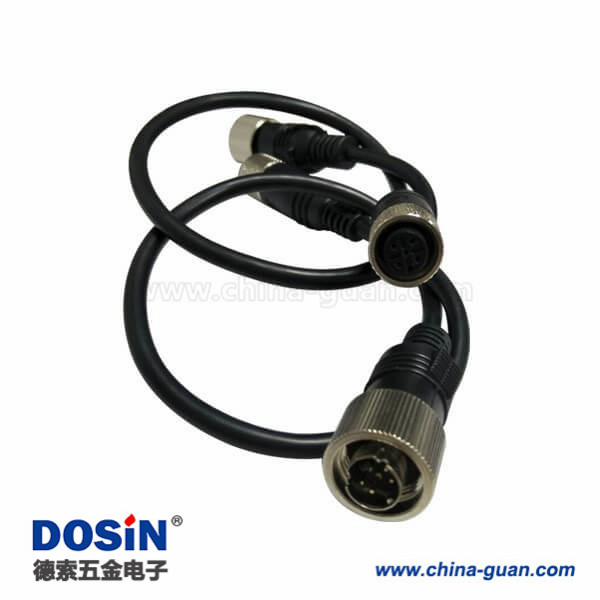 M12 4P防水電纜接頭母頭轉(zhuǎn)MINI DIN 4PIN公頭頭注塑線30CM AWG22 M12 4P防水電纜接頭母頭轉(zhuǎn)MINI DIN 4PIN公頭頭注塑線30CM AWG22