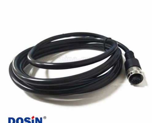 M12 IP67防水線3芯公頭直式單邊PVC線束1.5M AWG24不帶屏蔽A扣