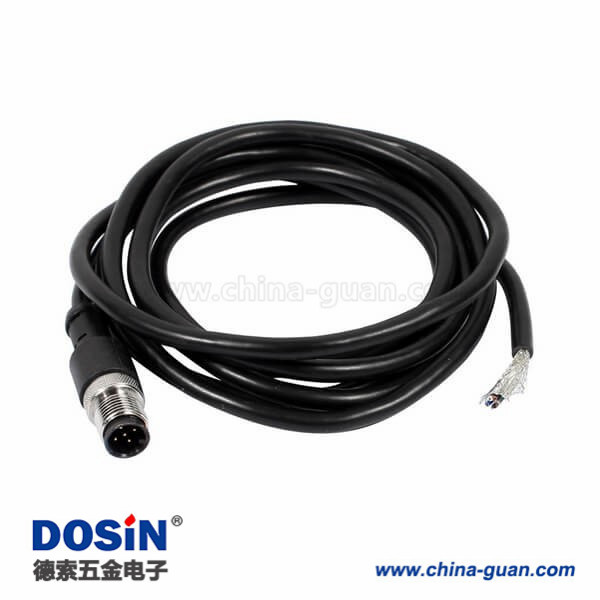 M12電纜直公頭5針帶線1.5M AWG22連接器通訊設(shè)備A扣不帶屏蔽插頭配件 M12電纜直公頭5針帶線1.5M AWG22連接器通訊設(shè)備A扣不帶屏蔽插頭配件