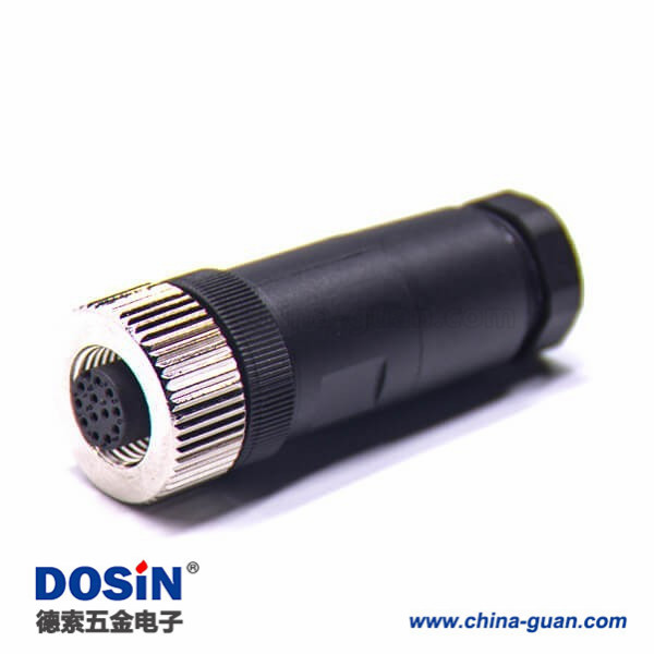 M12現(xiàn)場(chǎng)組裝插頭A編碼12芯母直式不帶屏蔽塑料外殼PG9 M12現(xiàn)場(chǎng)組裝插頭A編碼12芯母直式不帶屏蔽塑料外殼PG9