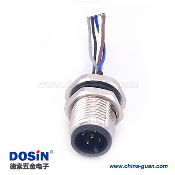 M12 5芯端子線A Code 公頭前鎖板座子轉(zhuǎn)Molex 1.25mm端子線30CM AWG26帶屏蔽 M12 5芯端子線A Code 公頭前鎖板座子轉(zhuǎn)Molex 1.25mm端子線30CM AWG26帶屏蔽