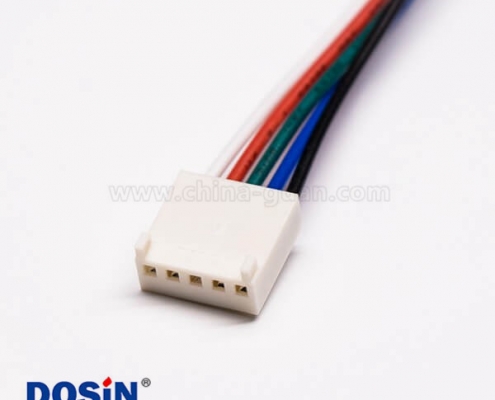 圓形連接器M12 5芯公頭A編碼前鎖板帶屏蔽轉 5Pin端子線長30CM AWG24