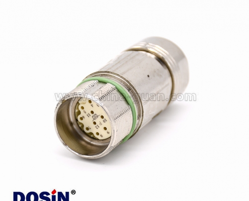 12芯對接頭 M623 直式接線母頭連接器