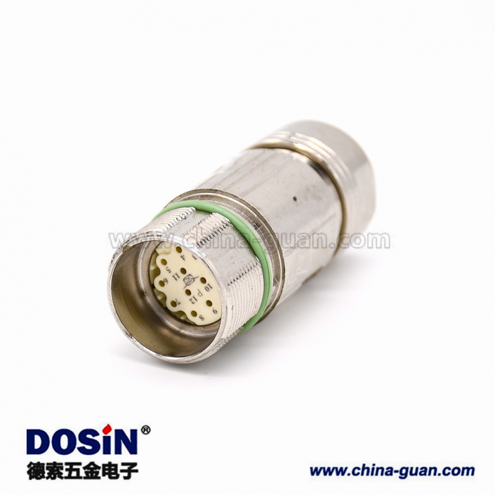 12芯對(duì)接頭 M623 直式接線母頭連接器