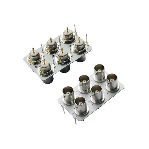 pcb插座6同軸射頻直式母頭BNC連接器DOSIN-801-0023 pcb插座6同軸射頻直式母頭BNC連接器DOSIN-801-0023