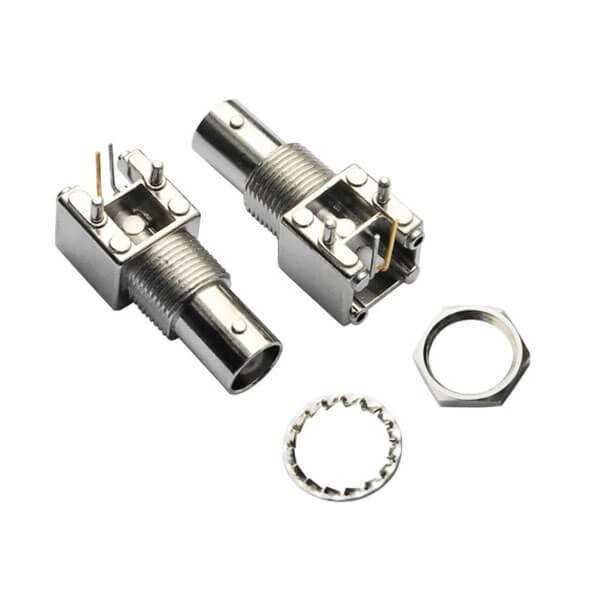 連接器pcb彎式母頭穿墻BNC射頻同軸DOSIN-801-0030 連接器pcb彎式母頭穿墻BNC射頻同軸DOSIN-801-0030
