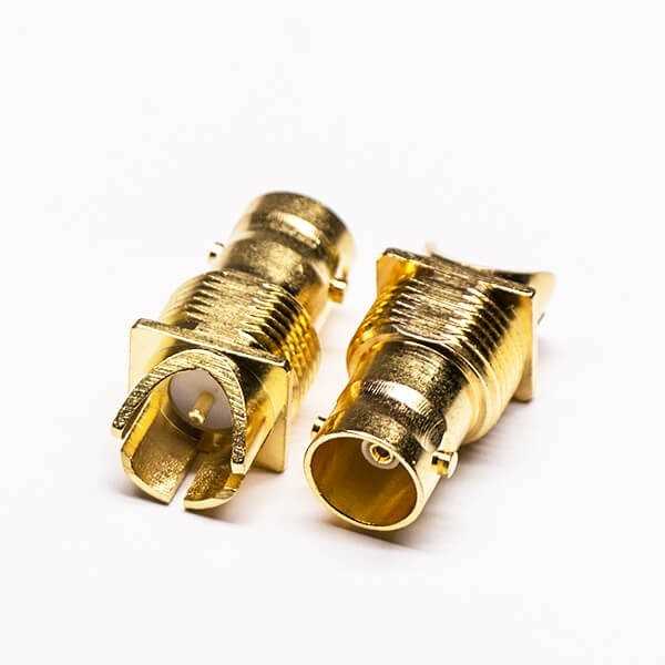 bnc鍍金母頭直式邊緣卡板接PCB板DOSIN-801-1102 bnc鍍金母頭直式邊緣卡板接PCB板DOSIN-801-1102