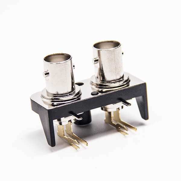 BNC塑料外殼雙母頭彎式連接器穿孔接PCB板DOSIN-801-0433 BNC塑料外殼雙母頭彎式連接器穿孔接PCB板DOSIN-801-0433