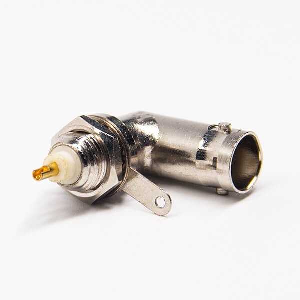 bnc彎式彎頭連接器母頭穿墻面板安裝焊接接線DOSIN-801-0502 bnc彎式彎頭連接器母頭穿墻面板安裝焊接接線DOSIN-801-0502