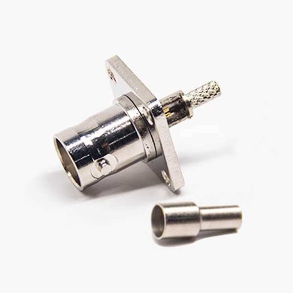 法蘭型bnc接頭接線方式母頭直式壓接式接線DOSIN-801-0501 法蘭型bnc接頭接線方式母頭直式壓接式接線DOSIN-801-0501