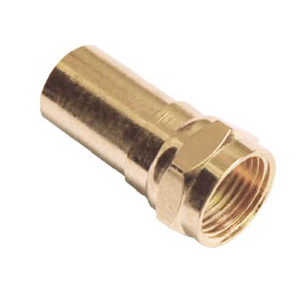 f頭同軸連接器鍍金直式公頭F頭接頭 DOSIN-803-0021 f頭同軸連接器鍍金直式公頭F頭接頭 DOSIN-803-0021