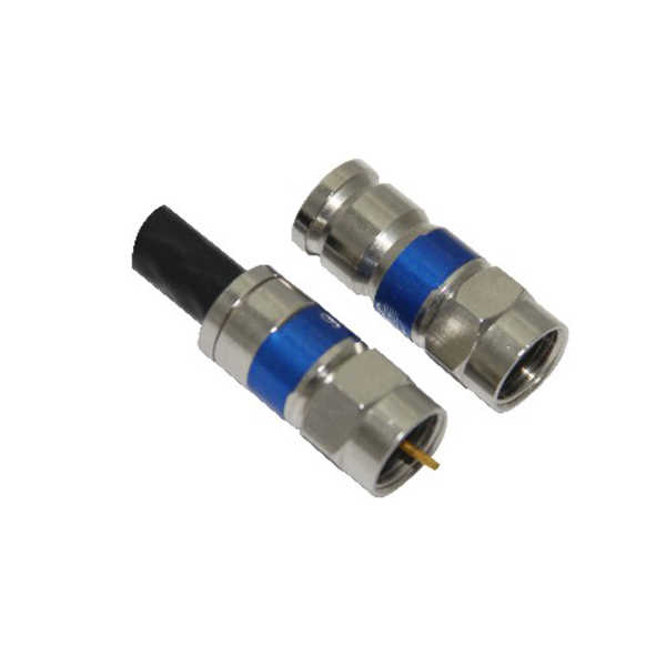 f射頻RF連接器直式擠壓式公頭同軸線纜RG6 DOSIN-803-0044 f射頻RF連接器直式擠壓式公頭同軸線纜RG6 DOSIN-803-0044