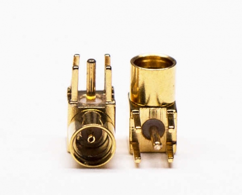 MMCX接口母頭彎式90度插孔接PCB板 DOSIN-810-1001