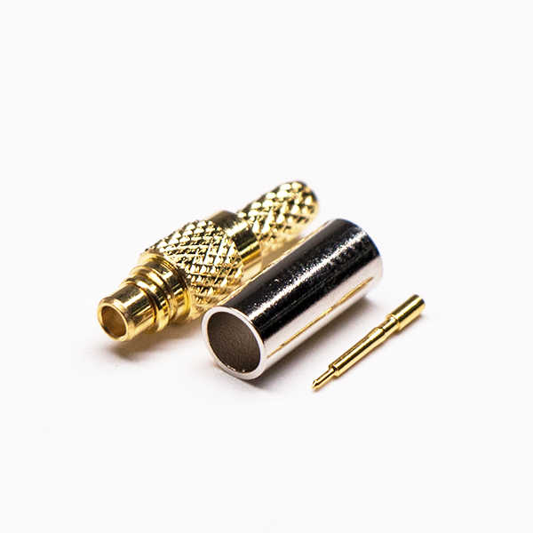 MMCX公接頭直式鍍金接線壓接同軸線纜 DOSIN-810-1002