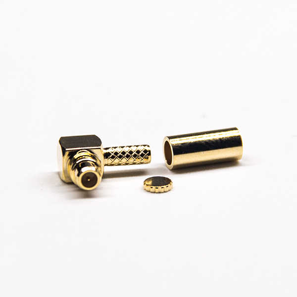 mmcx彎公頭帶金屬帽壓接式接線連接器 DOSIN-809-0030