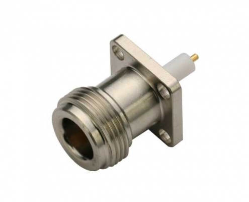 連接器 n頭母頭防水型直式母頭帶法蘭盤4孔 DOSIN-805-1041