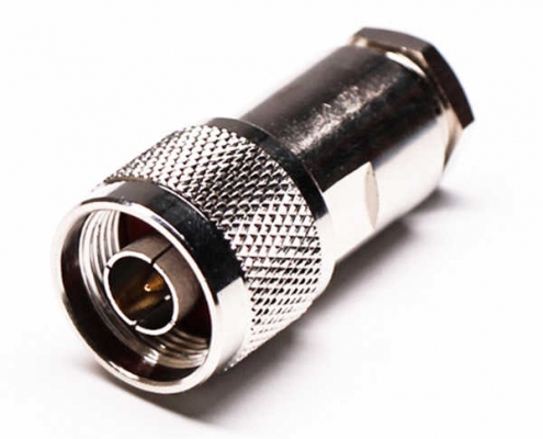 N頭接口180度公頭同軸連接器螺母鎖緊 DOSIN-805-0310