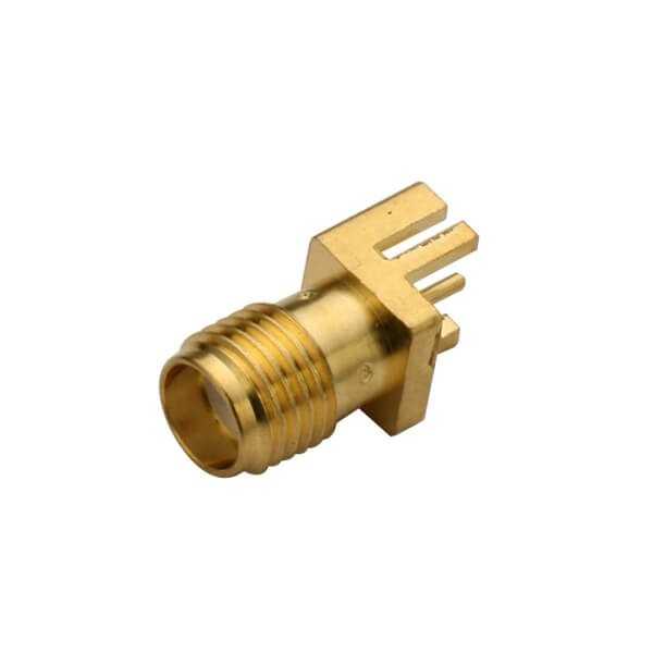 連接器PCB板緣表貼鍍金SMA母頭直式接1.60mm電路板DOSIN-806-1072