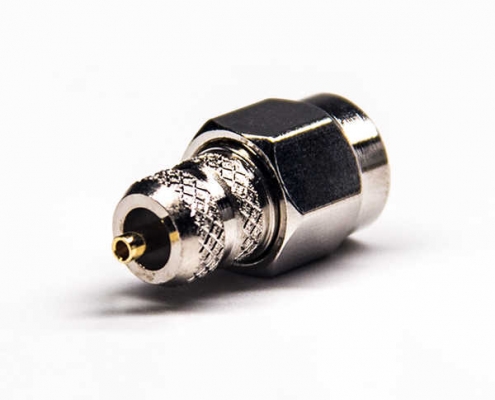 SMA公頭直式連接器焊接式接同軸線(xiàn)纜DS806MCS113
