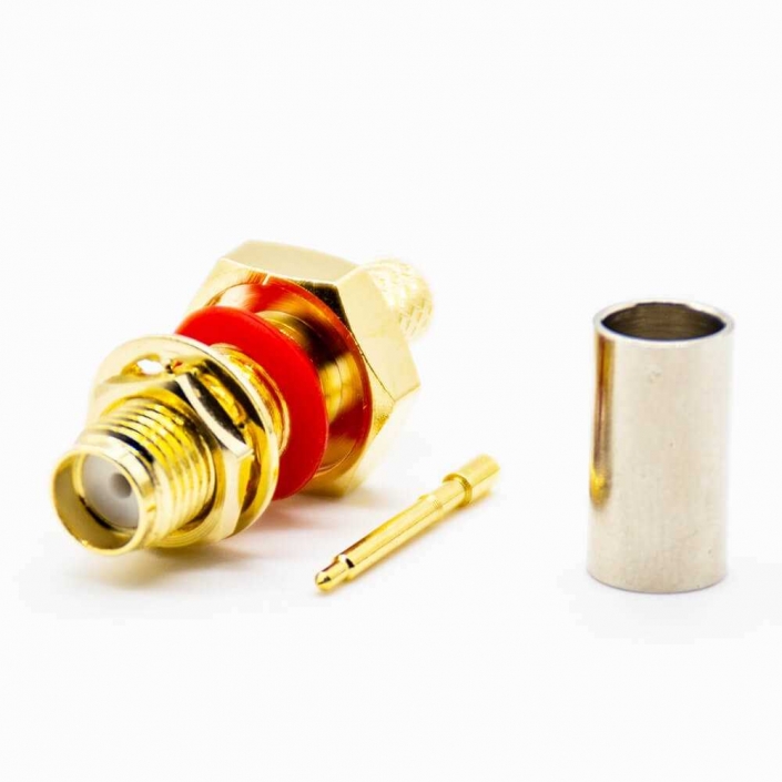 RP-SMA防水母頭直式接線LMR200壓接前鎖連接器DS806FCS131 RP-SMA防水母頭直式接線LMR200壓接前鎖連接器DS806FCS131