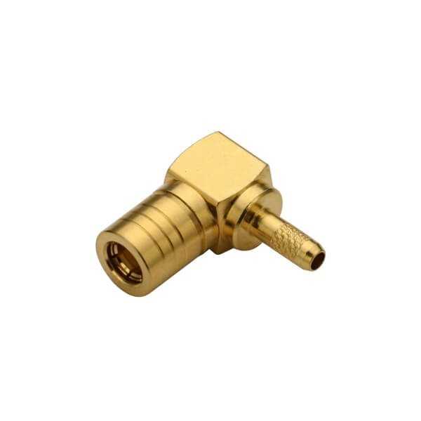 有線電視線連接器smb彎式公頭壓接式線纜RG316,174 DOSIN-807-1018