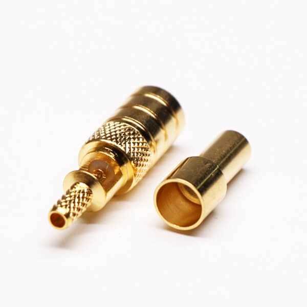 SMB公頭接口接線直式180度開(kāi)天窗壓接式 DOSIN-807-1104