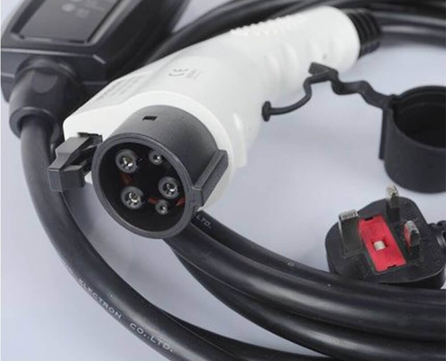 16A 美標(biāo)插頭家用便攜式墻裝電動汽車充電器英式插頭交流充電槍