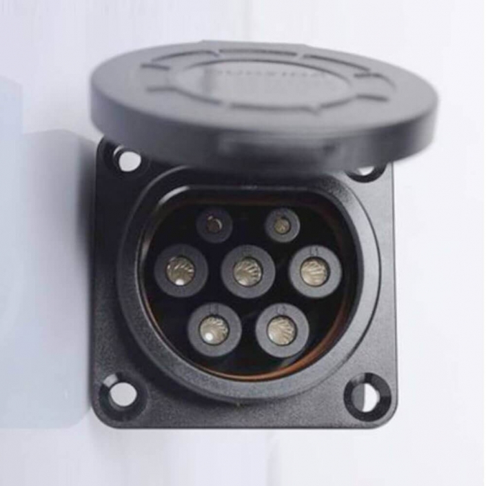 新國標交流充電槍16A/32A GB/T20234 7孔樁端充電插座