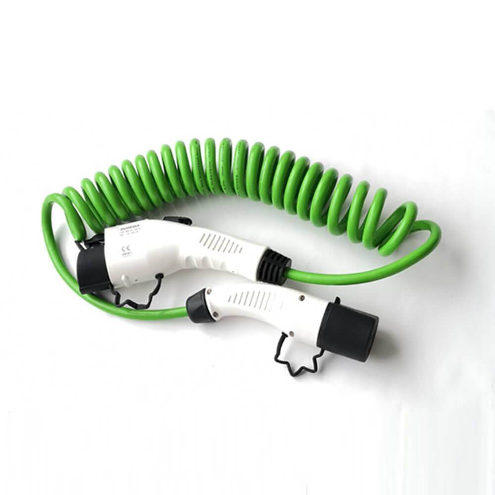 歐標(biāo)轉(zhuǎn)美標(biāo)新能源充電器電動車雙頭充電槍充電線16A 1米